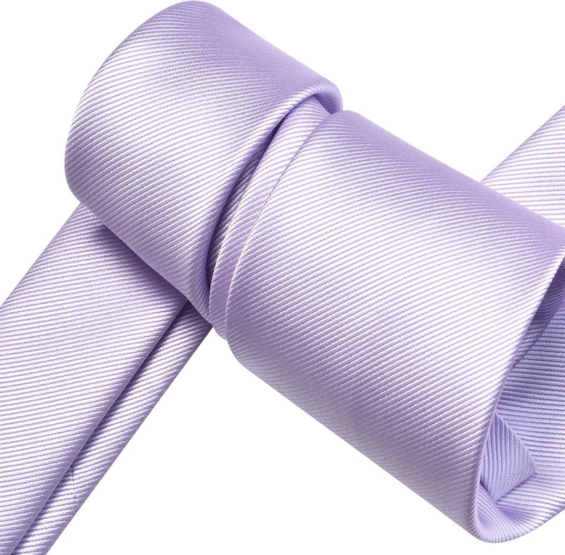 Branduce 63'' XL Tie Mens Extra Long Solid Woven Necktie for Men Big and Tall + Gift Box - Image 4